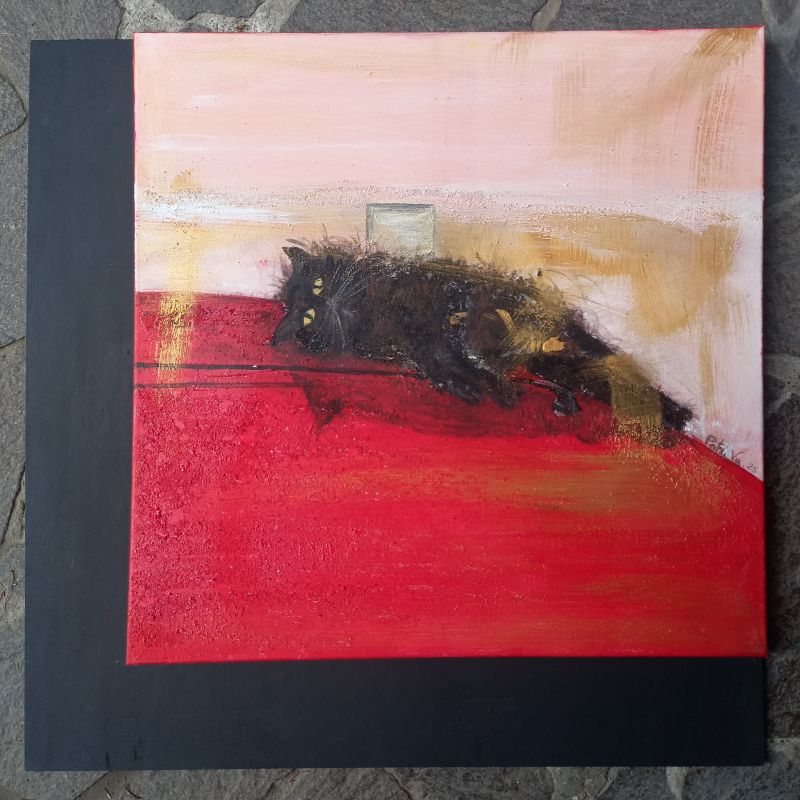 Il gatto nero - a Paintings by Patri.Va.